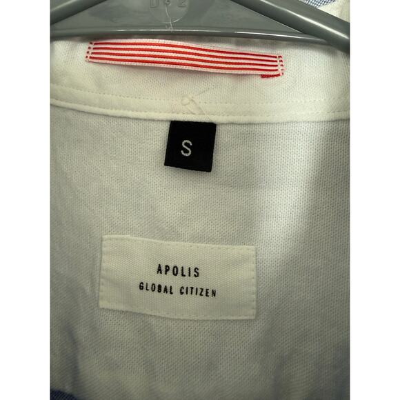 APOLIS Global Citizen Men's washed Oxford Blue Button Down Shirt size small - Picture 5 of 12